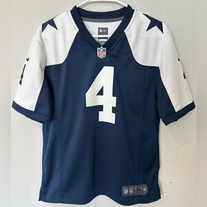 Dallas Cowboys Dak Prescott Nike NFL Football Game Jersey Youth Kids Large